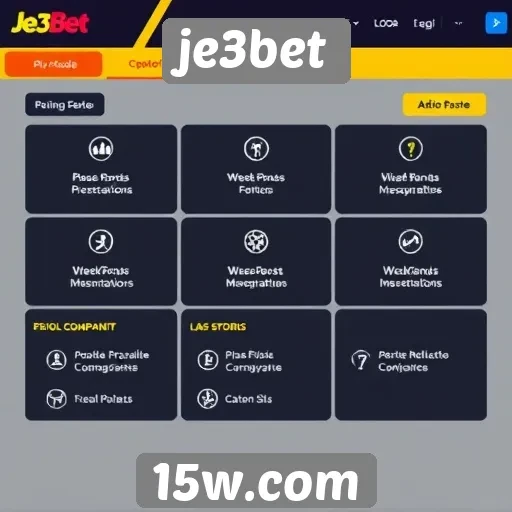 Avaliação das funcionalidades do site de jogos je3bet