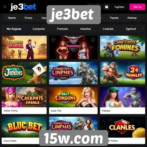 análise das opções de jogos disponíveis no je3bet